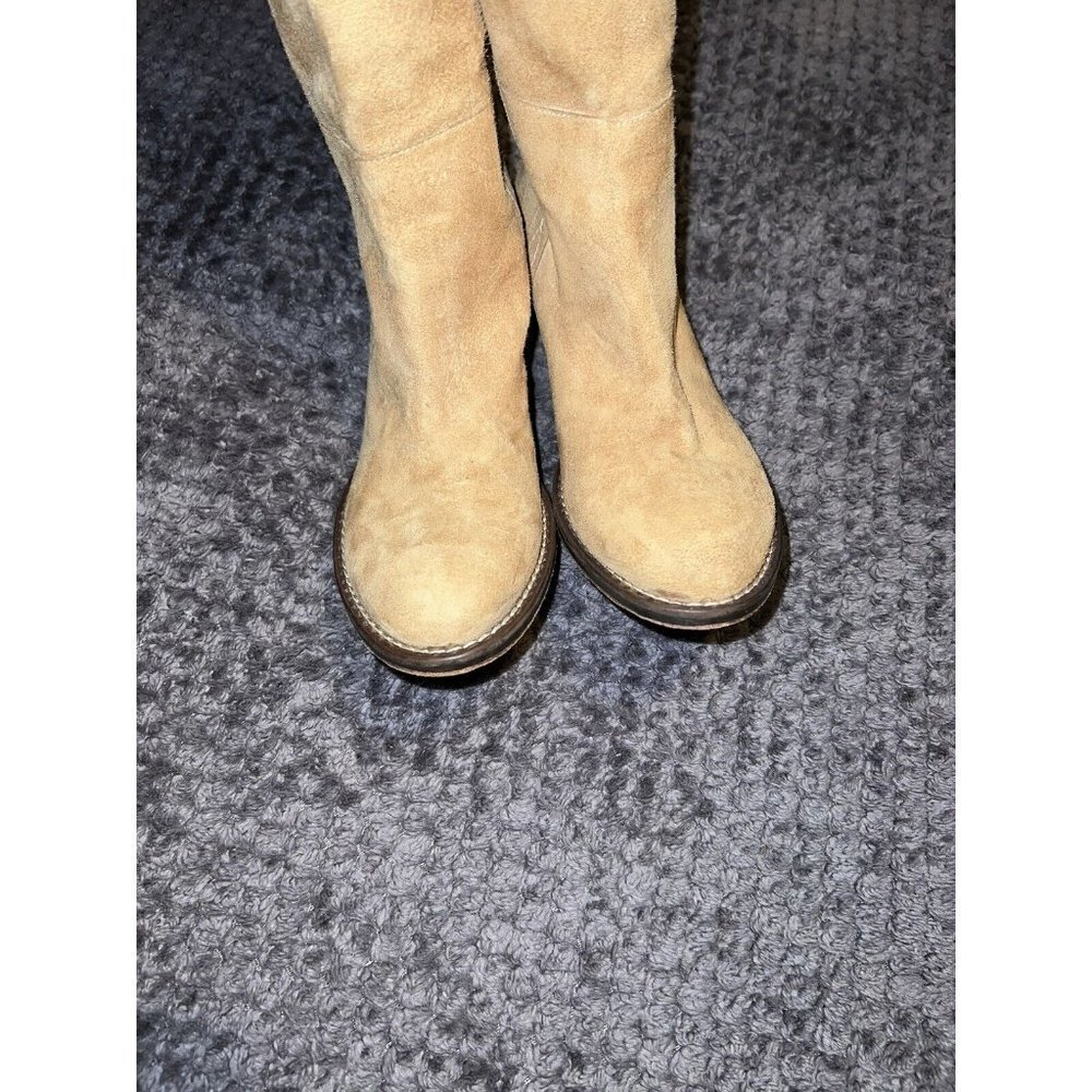 FORNARINA Suede Honey Cowgirl Style High Heel Boots Md in Italy Sz 36 - Picture 11 of 16